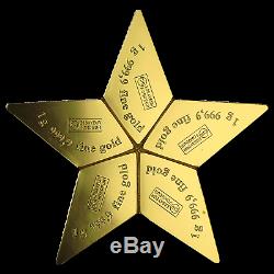 2015 5x 1 gram Cook Islands $25 Gold Star CombiCoin Valcambi SKU #94103