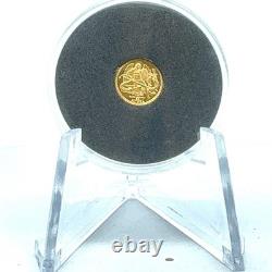 2015 Angel Elizabeth II Isle of Man 0.5 gram 1/64 oz. 9999 Gold Coin with COA