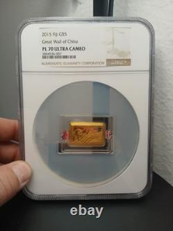 2015 Fiji Great Wall Of China Gold Gram. Graded. Rare