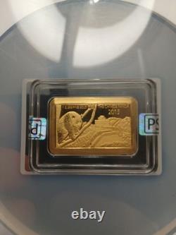 2015 Fiji Great Wall Of China Gold Gram. Graded. Rare
