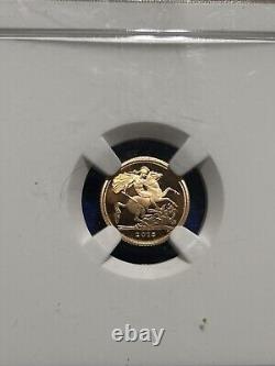 2015 Great Britain Gold Proof Quarter Sovereign NGC PF70 Ultra Cameo First 550