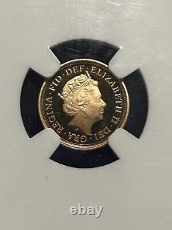 2015 Great Britain Gold Proof Quarter Sovereign NGC PF70 Ultra Cameo First 550