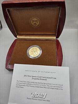 2015 Jacqueline Kennedy First Spouse Gold PROOF Coin Box & COA