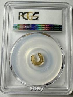 (2015)ND Palau $1 1/2 gram Gold Golden Horseshoe PCGS MS70 POP68