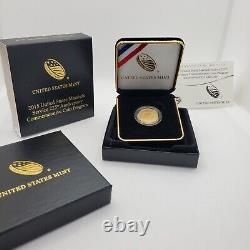 2015-W $5 Uncirculated GOLD US Marshals Service 225th Anniversary Coin with COA
