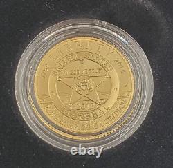 2015-W $5 Uncirculated GOLD US Marshals Service 225th Anniversary Coin with COA