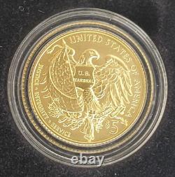 2015-W $5 Uncirculated GOLD US Marshals Service 225th Anniversary Coin with COA