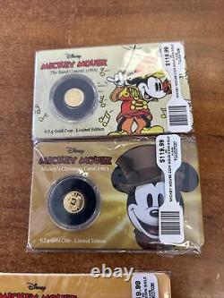 2016/17Niue $2.50 Coin Disney's Mickey Mouse LOT OF 3.5 Gr 9999 Gold