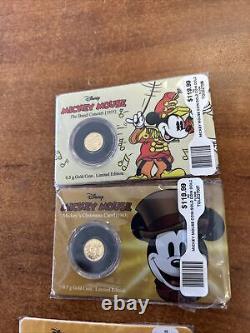 2016/17Niue $2.50 Coin Disney's Mickey Mouse LOT OF 3.5 Gr 9999 Gold