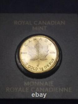 2016 1g Royal Canadian Mint. 9999 Pure Gold Maple Leaf 50 Cent Gem Free Shipping