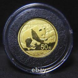 2016 50 Yuan China 3 Gram Gold Panda. 999 Fine Gold In Capsule