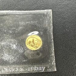 2016 China 1 Gram 999 Fine Gold Panda 10 Yuan Coin Gem Brilliant UNC MINT SEALED