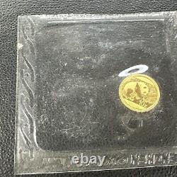 2016 China 1 Gram 999 Fine Gold Panda 10 Yuan Coin Gem Brilliant UNC MINT SEALED