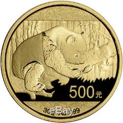 2016 China Gold Panda (30 gram) 500 Yuan BU Mint Sealed