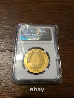 2016 G500Y Chinese Panda NGC MS70 Early Release 30 gram. 9999 gold coin mint