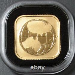 2016 Gold Australia 1/10 Oz Square $15 Coin In Capsule