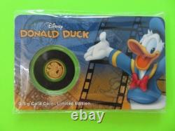 2016 Niue Disney. 5 Grams GOLD $2 Coin MICKEY MOUSE & FRIENDS Proof