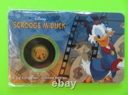 2016 Niue Disney. 5 Grams GOLD $2 Coin MICKEY MOUSE & FRIENDS Proof