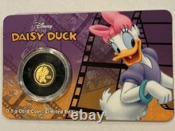 2016 Niue Disney (Mickey Mouse) Daisy Duck. 5 Gram 9999 Proof Gold Coin Ltd 1500