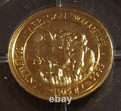 2016 SOMALIA 1/2Gr 9999 Gold Elephant PF 20 Shilling Coin GEM 1stYear TOUGH DATE