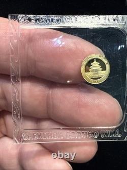 2017 1 Gram China Gold Panda Coin Bullion Mint Sealed 1g