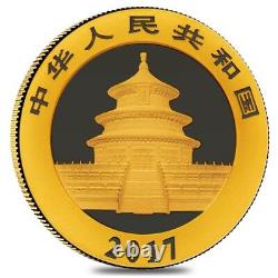 2017 1 Gram Chinese Gold Panda 10 Yuan. 999 Fine BU (Sealed)
