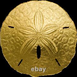 2017 $1 Palau, 1gram 9999 GOLD Coin'SAND DOLLAR' withCapsule and COA