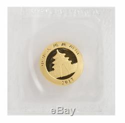 2017 10 Yuan 3 gram Gold Chinese Panda. 999 fine Sealed Plastic