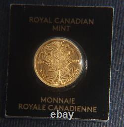 2017 50 Cents Gold Canada Maple Leaf 1 Gram Bullion Sealed Lot 291113