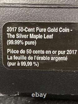 2017 50 cents Fine gold Maple Leaf Great Gold Investment! 1.27 Grams Gold