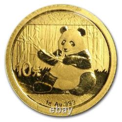 2017 CHINA GOLD PANDA G1OY Coin. 1 GRAM. 999 FINE GOLD NGC CERTIFIED MS69
