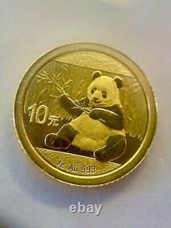 2017 China 10 Yuan One Gram 1g Chinese Gold Panda Coin Mint Sealed