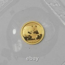 2017 China 10 Yuan Panda 1 gram. 999 Fine Gold Mint Sealed