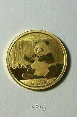 2017 China 3 Gram. 999 Fine Gold Proof Panda Coin in Capsule Very Nice