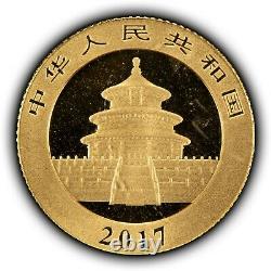 2017 China 3 Gram 999 Gold Panda Coin Sealed OMP SKU-G1204