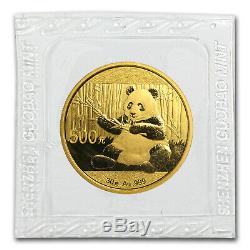 2017 China 30 gram Gold Panda BU (Sealed) SKU #104526