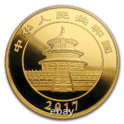 2017 China 50 gram Gold Panda PR-70 PCGS SKU#158652
