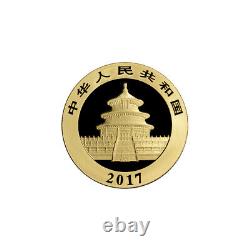 2017 China Gold Panda 1 g 10 Yuan BU Mint Sealed