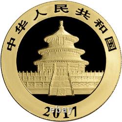 2017 China Gold Panda 30 g 500 Yuan BU Mint Sealed