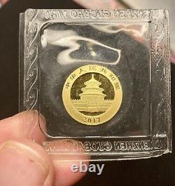 2017 Chinese Gold Panda 3Gram. 999 50Y (ORIGINAL MINT SEALED)READ DESCRIPTION