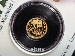 2017 Niue Disney Mickey Mouse Little Whirlwind (1941). 9999 Gold Coin OGP. 5g