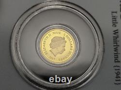 2017 Niue Disney Mickey Mouse Little Whirlwind (1941). 9999 Gold Coin OGP. 5g