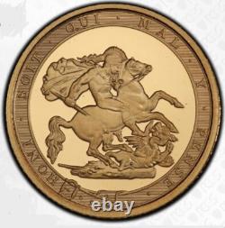 2017 UK Great Britain Pistrucci Gold Proof 1/4 Sovereign. NGC PF 70 TOP POP