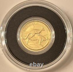 2018 1/4 oz. Australian Kangaroo Gold Coin Sealed in Capsule. 9999 Fineness