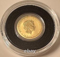 2018 1/4 oz. Australian Kangaroo Gold Coin Sealed in Capsule. 9999 Fineness