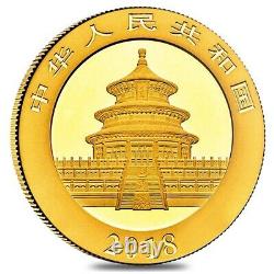 2018 30 Gram Chinese Gold Panda 500 Yuan. 999 Fine BU (Sealed)