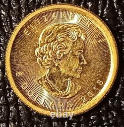 2018 Canadian Maple Leaf 1/10 Ounce of. 9999 Pure Gold