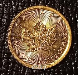 2018 Canadian Maple Leaf 1/10 Ounce of. 9999 Pure Gold