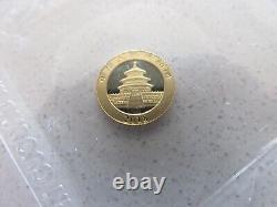 2018 China Gold 10 Yuan (1 Gram) Proof Coins. Mint Sealed