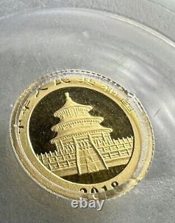 2018 China Gold Panda 10 Yuan Gold Coin PCGS MS70